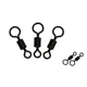 Conectores giratorios carpa con snap Circle y ojo grande negro mate - imagen 2