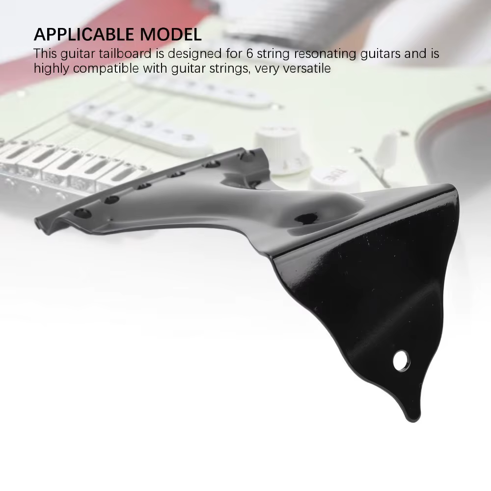 Cordal Cola de Gato Guitarra 6 Cuerdas – Soporte Metálico Plateado/Negro - imagen 2