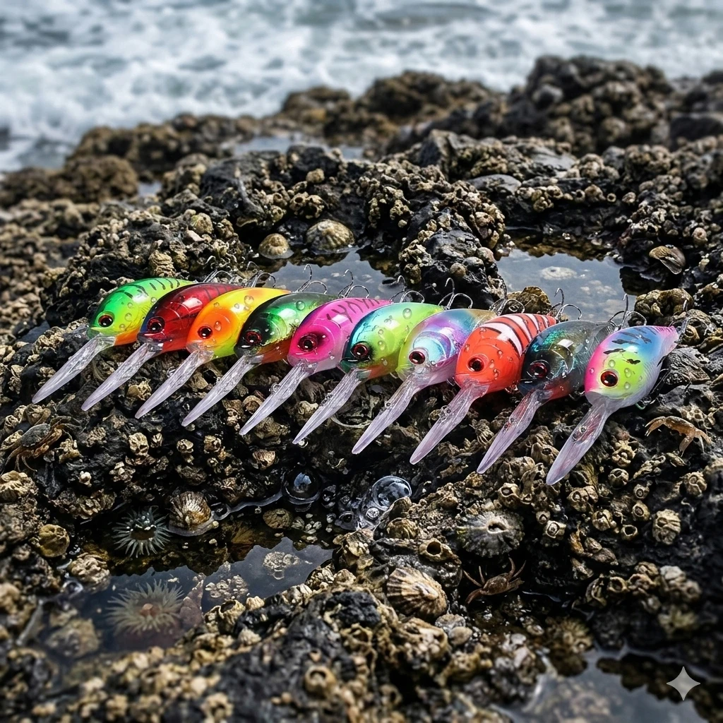 Señuelos Crankbait buceo profundo wobbler labio largo triples afilados - imagen 4
