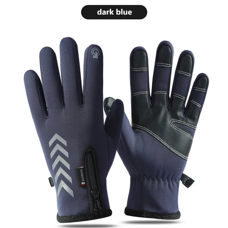 Guantes de invierno unisex con acabado impermeable y panel táctil