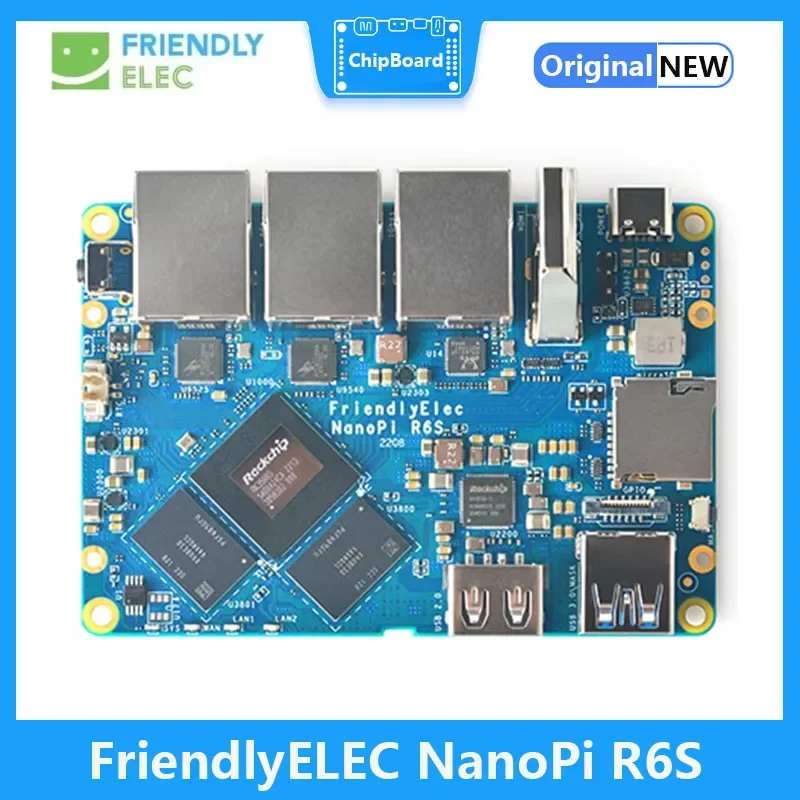 NanoPi R6S RK3588S router 2.5G Ethernet con Debian y FriendlyWrt