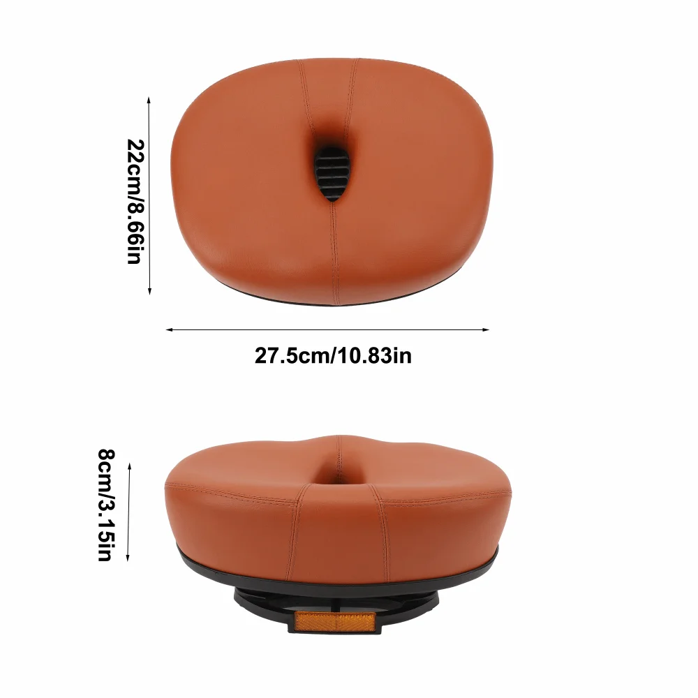 Vista lateral del asiento ergonómico