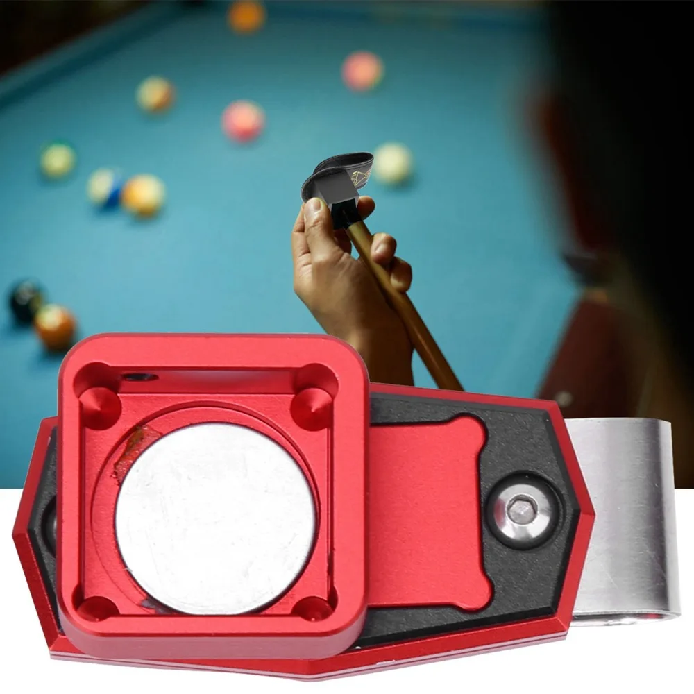 Porta-tiza de billar magnético portátil con clip metálico fijo - imagen 4