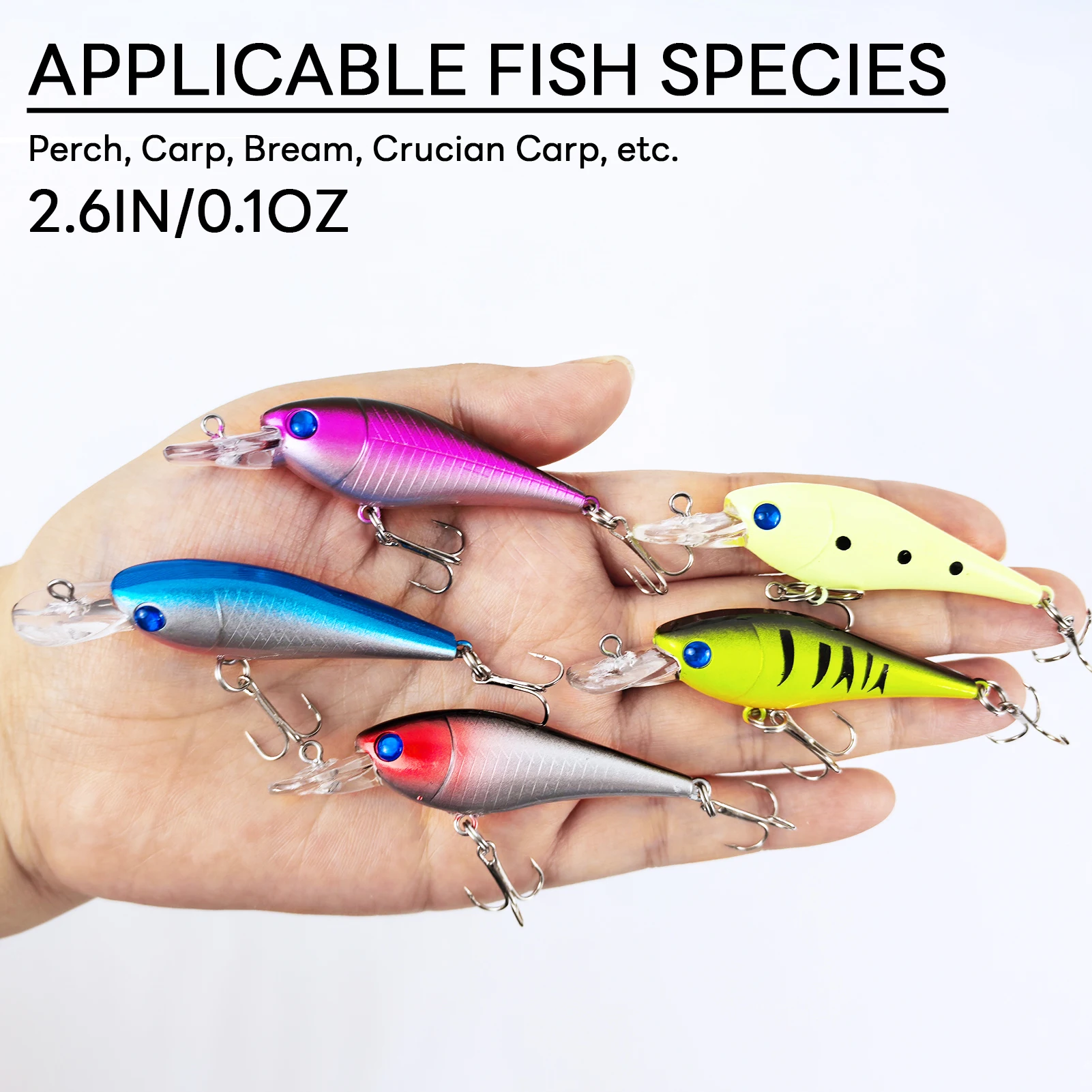 Free Fisher Jerkbait Minnow wobler artificial para lucio y trucha - imagen 3
