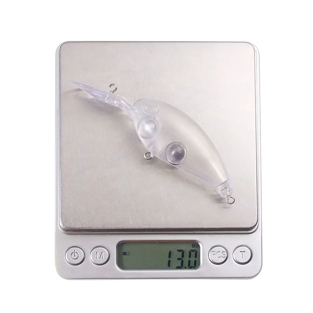 Crankbait transparente con sonajero flotante para bricolaje a mano - imagen 5