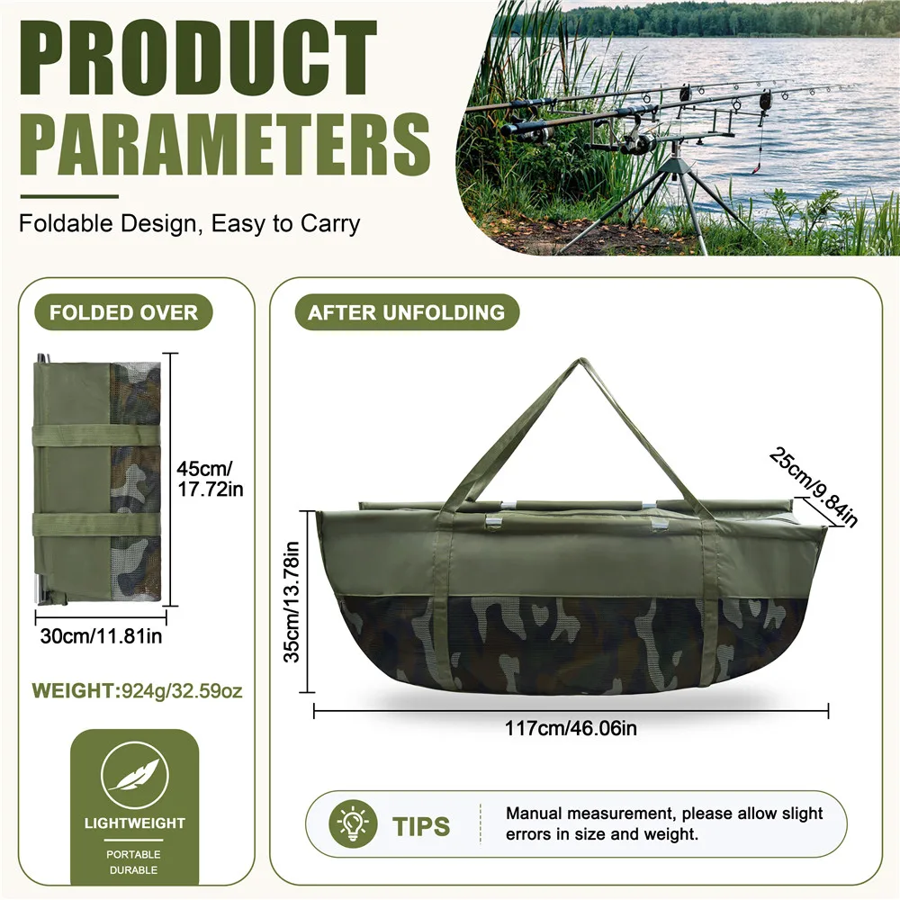 Bolsa de pesaje Camo plegable resistente para torneos y carpas - imagen 5