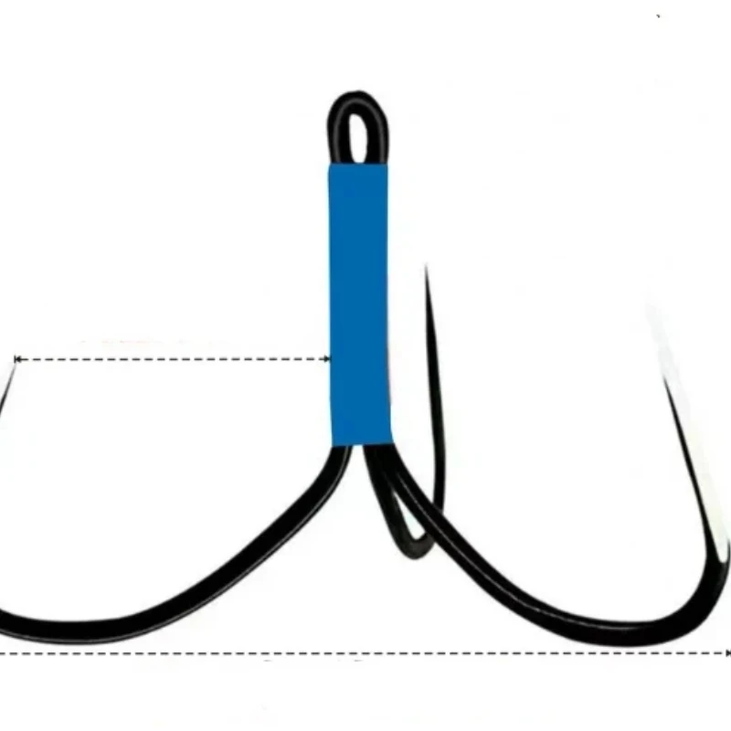 Anzuelos triples de acero alto carbono con forma de cuchilla - imagen 4