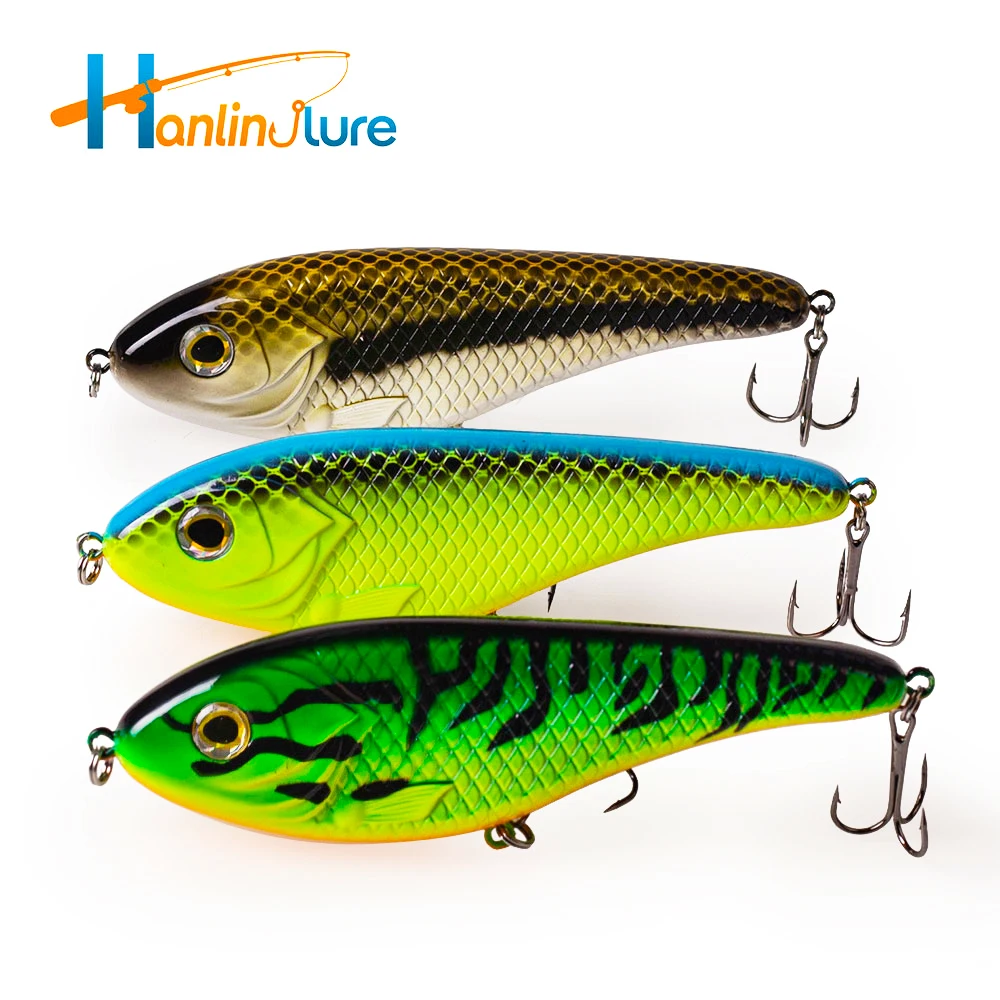Señuelo Jerkbait Glider Hanlin Sumergible 6.1in – Ruidoso para Lúcio y Mask - imagen 2