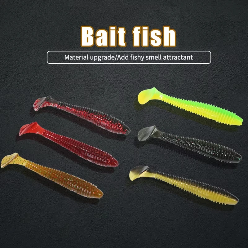 Goture Señuelos blandos cola en T con vibración swimbait para carpa - imagen 4