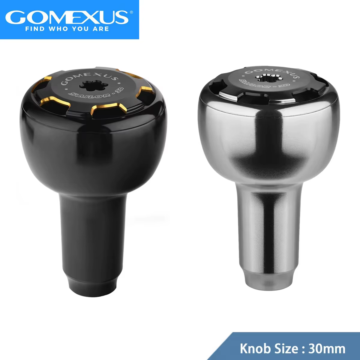 Perilla Gomex 30 mm para Shimano Stradic/Daiwa – Aluminio spinning