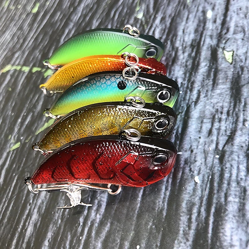 Wobbler hundimiento con vibración Crankbait sin labios VIB para trolling de agua salada - imagen 5