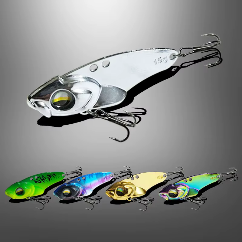 AS Metal Vib Lure Spinner Bait – Señuelo giratorio para perca y lucio - imagen 4
