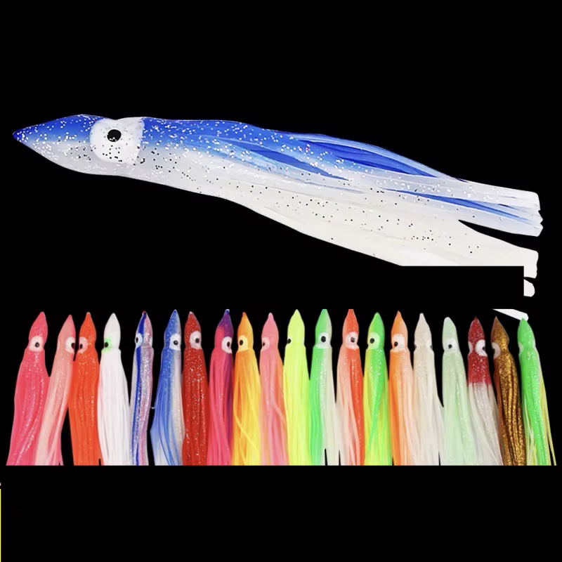 Señuelos Calamar Blandos Luminiscentes – Pulpo para Pesca en Mar - imagen 2