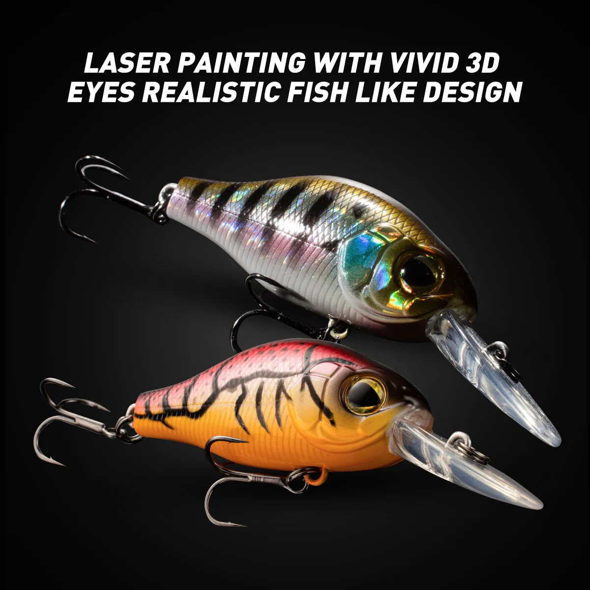 Crankbaits Wobblers flotantes para lucio – señuelos artificiales - imagen 2