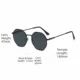 Gafas de sol UV con montura metálica redonda resistentes al arañazo - imagen 5