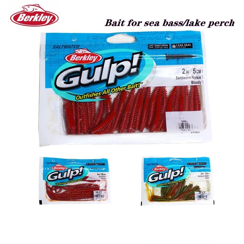 Berkley Gulp Sea Sandworm vinilo para pesca salada - imagen 5