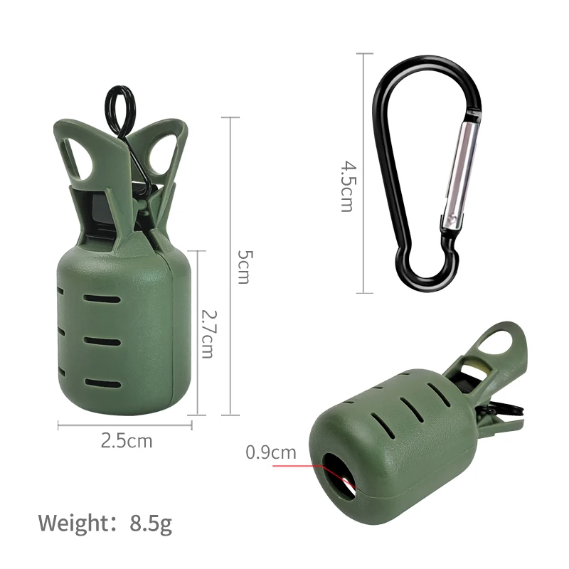 Protector Jig Head con mosquetón – 6 uds. para egi, pulpo, sepia - imagen 2