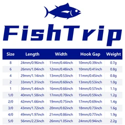 Anzuelos EWG FishTrip – Vástago ancho para vinilo y lubina