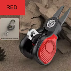 Tijeras de pesca telescópicas con hoja dentada de acero inoxidable