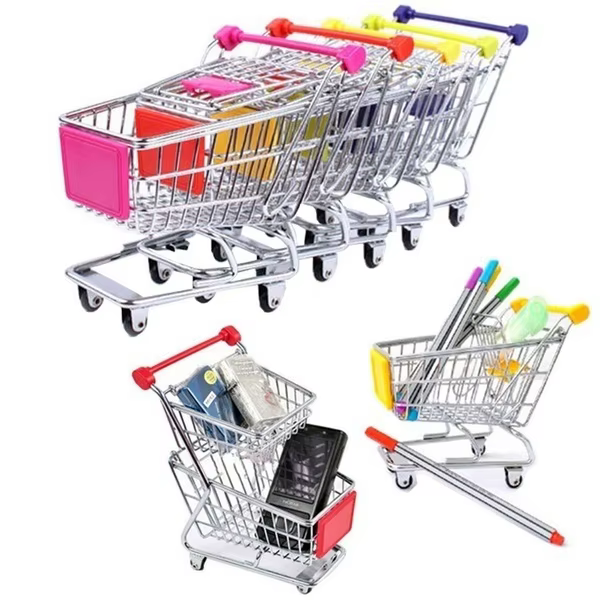 Mini carrito de supermercado 1:48 – Juguete y decoración - imagen 4