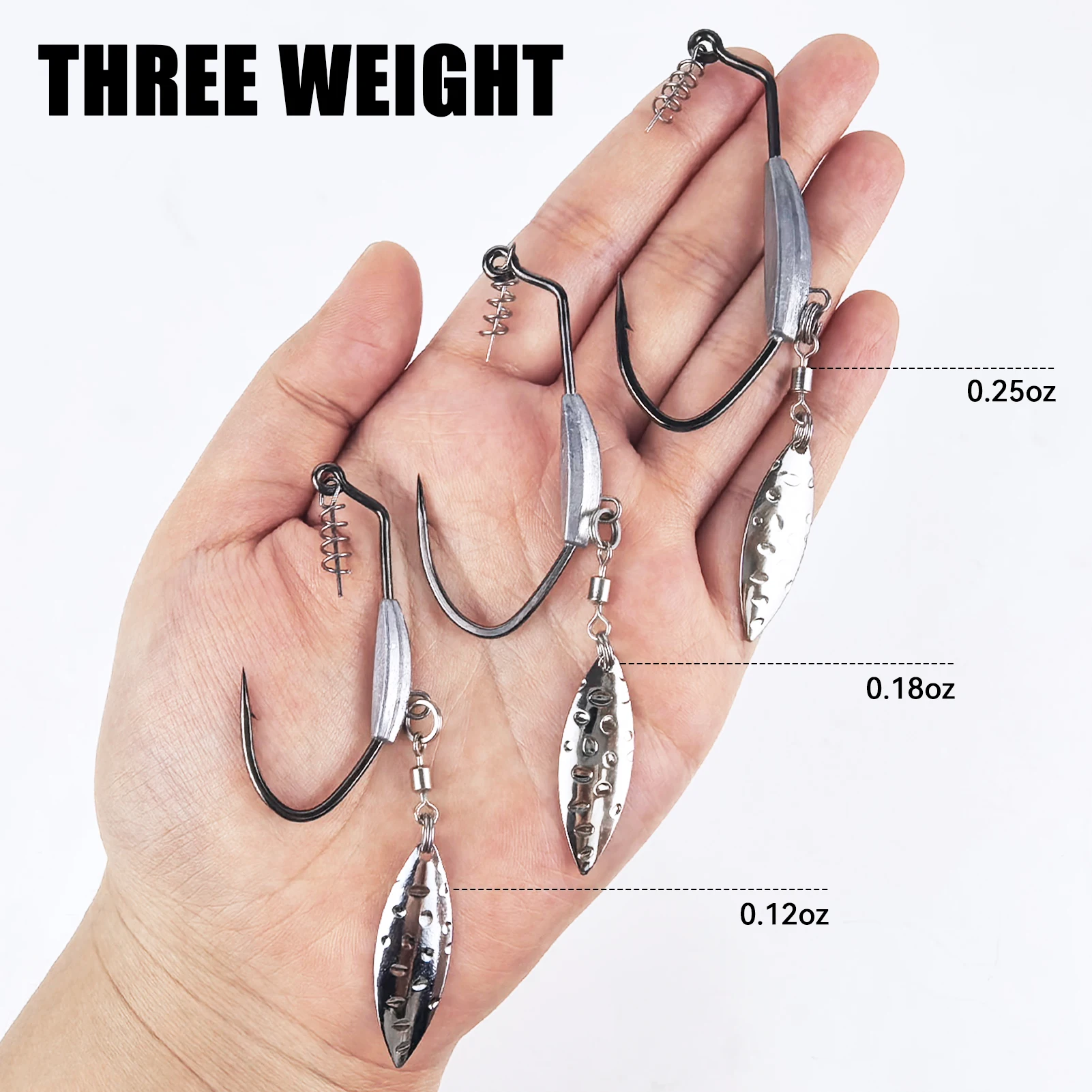 Free Fisher anzuelo Jig Head cuchilla giratoria y bloqueo giratorio - imagen 3
