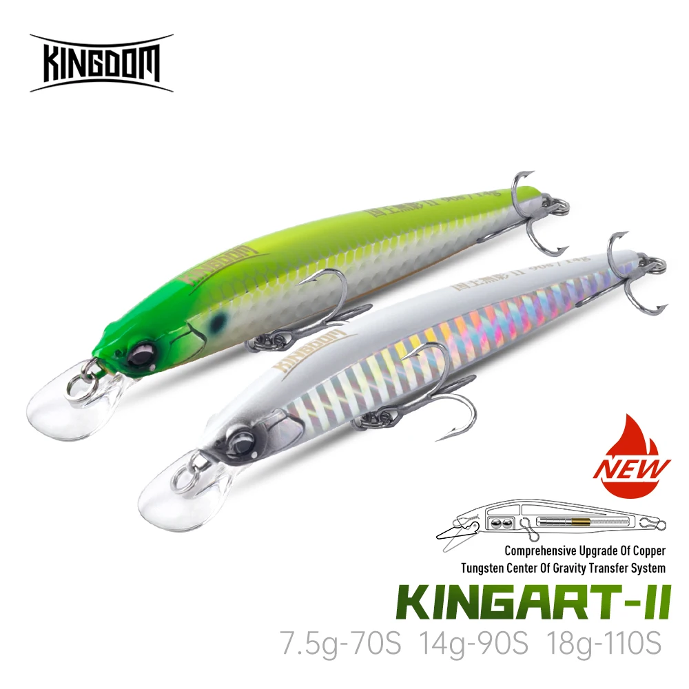 Kingdom Sinking Minnow – Señuelo Wobbler para Lubina
