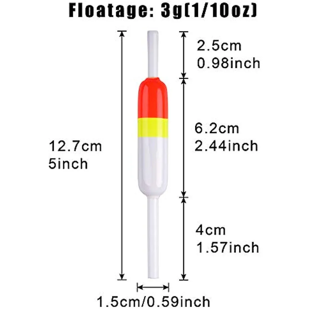 Bobber deslizante en colores fluorescentes