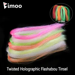Bimoo Flashabou holográfico – Material para atar moscas y señuelos Sabiki
