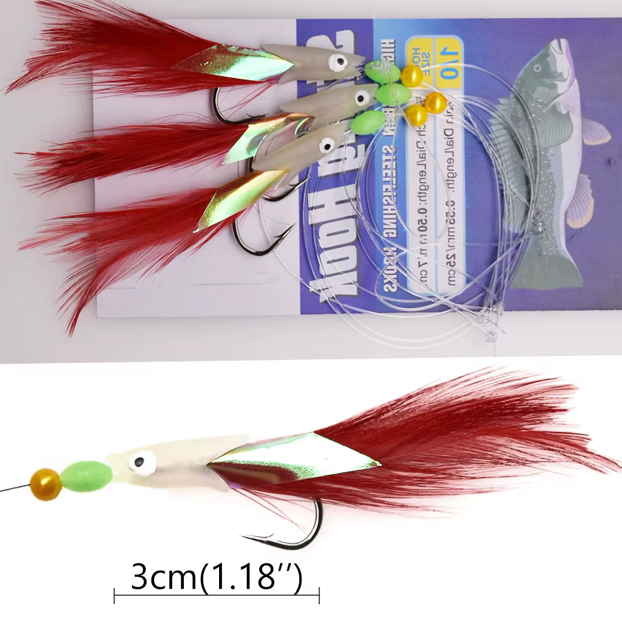 Cabeza de Pez Luminosa JYJ Sabiki – Señuelo - imagen 2