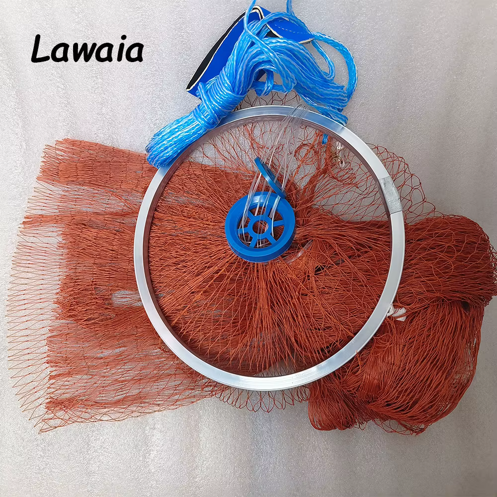 Lawaia Red de Pesca Monofilamento – Anillo Fundido Aluminio Sin Plomo