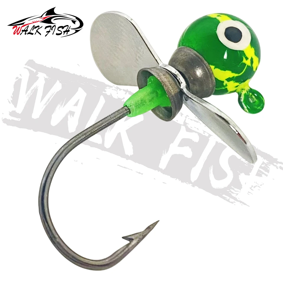 Walk Fish Cabeza de Plomo con Hélice – Color Grieta para Vinilo - imagen 5