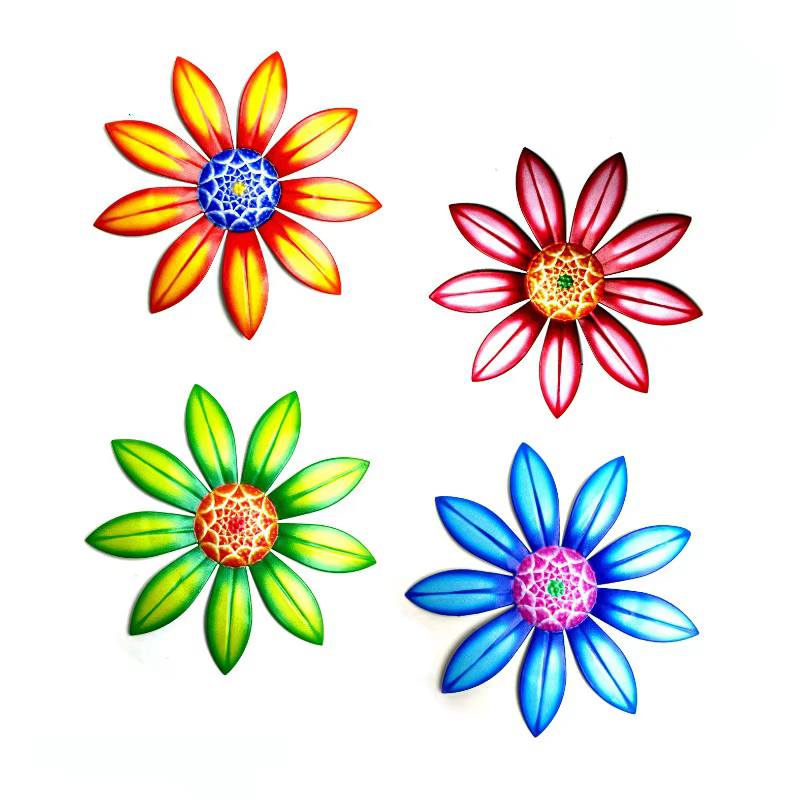Decoración pesca floral metálica pared jardín – Resistente exterior - imagen 5