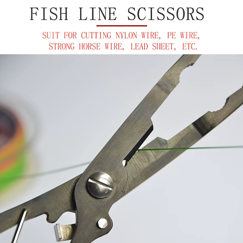 Alicates de pesca multifuncion - Tijeras linea y removedor de anzuelos - imagen 5