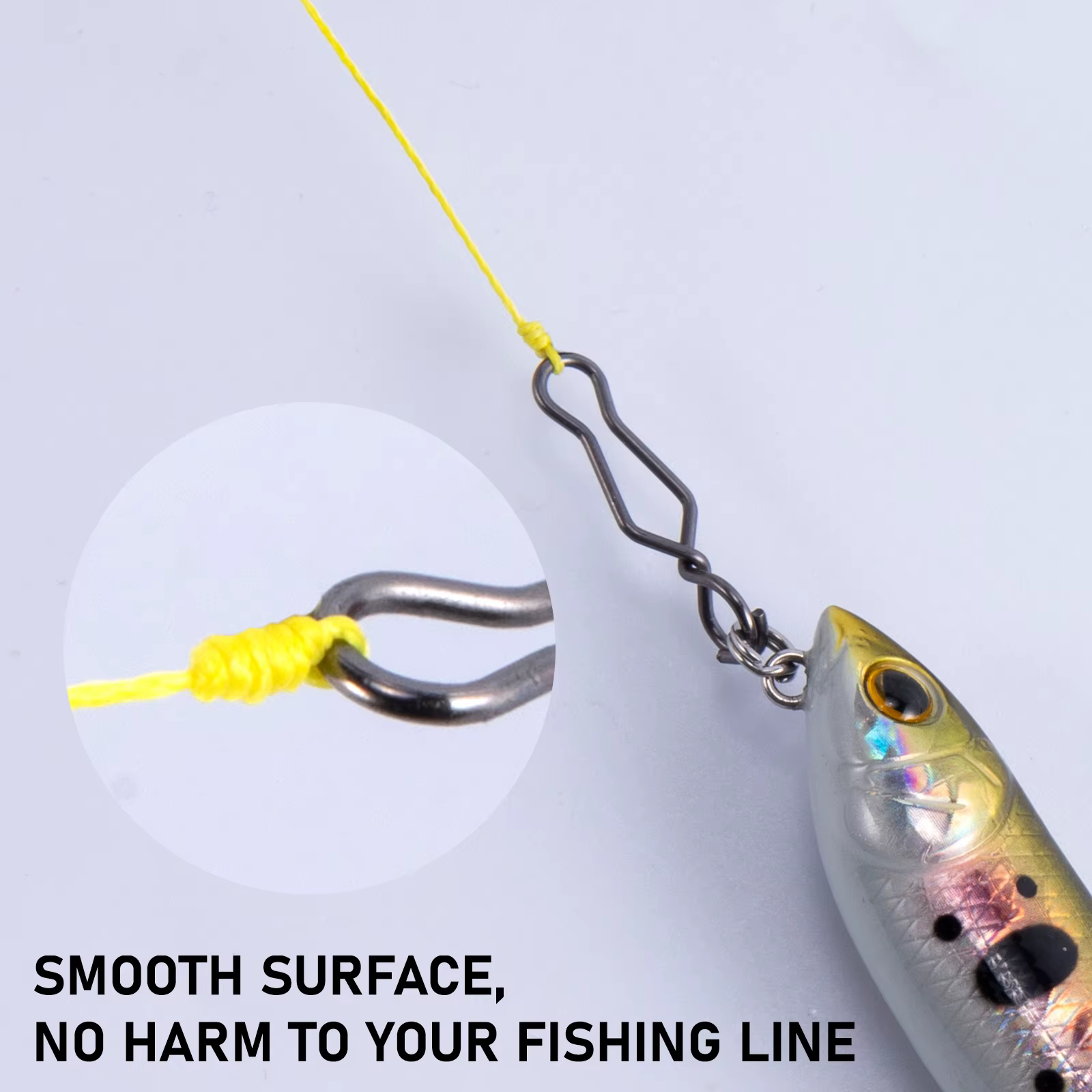 Crankbait Conectores Acero Inoxidable Clip Cambio Rápido Agua Salada - imagen 2