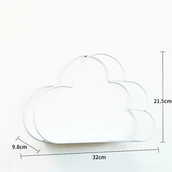 Estante de pared de hierro estilo europeo con diseño de nube