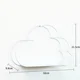 Estante de pared de hierro estilo europeo con diseño de nube