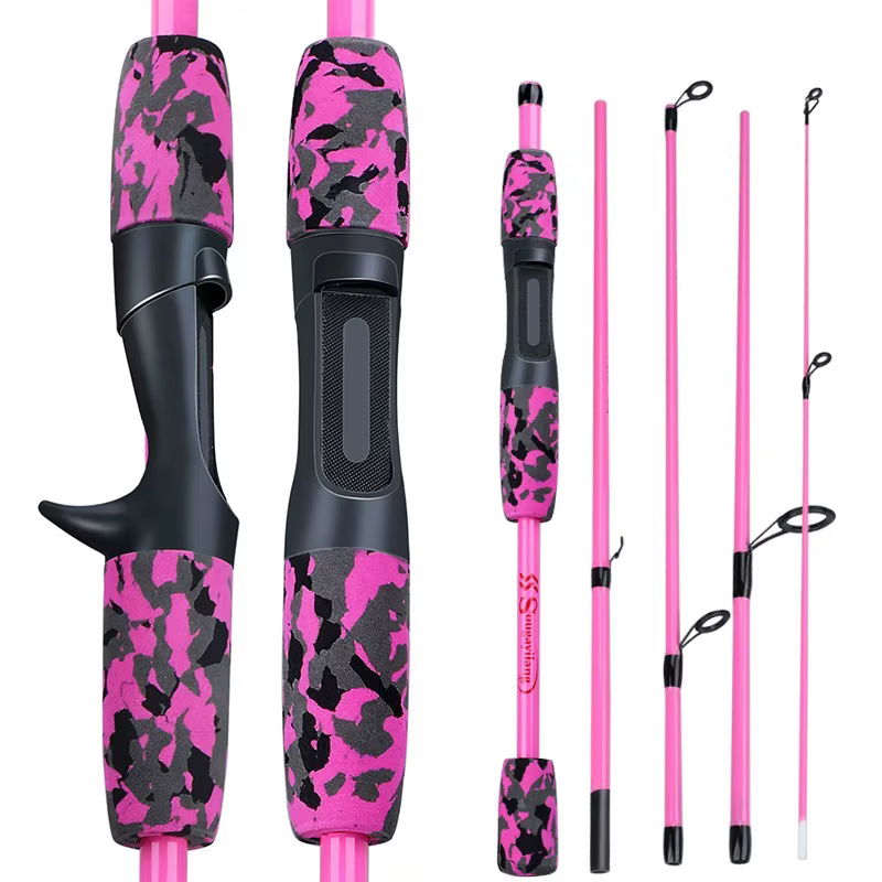 Caña de Pesca Sougayilang Ultraligera Carbono 5 Tramos Viaje - imagen 4