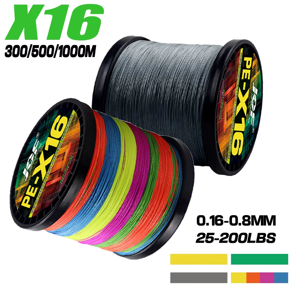 JOF X16 PE Linea trenzada marina - 300-1000m, 16 hebras, 25-200 lb - imagen 2