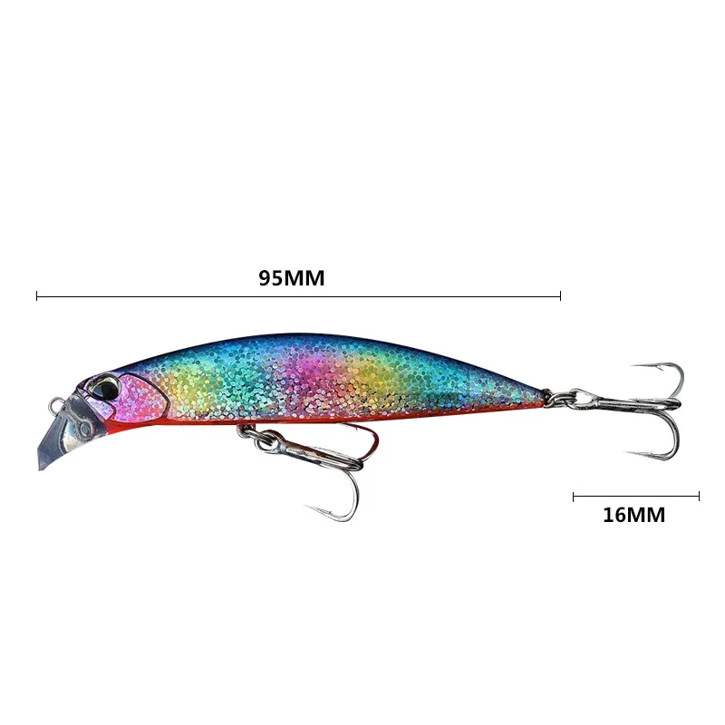 Señuelo Minnow Wobbler hundimiento Jerkbait para agua salada - imagen 4