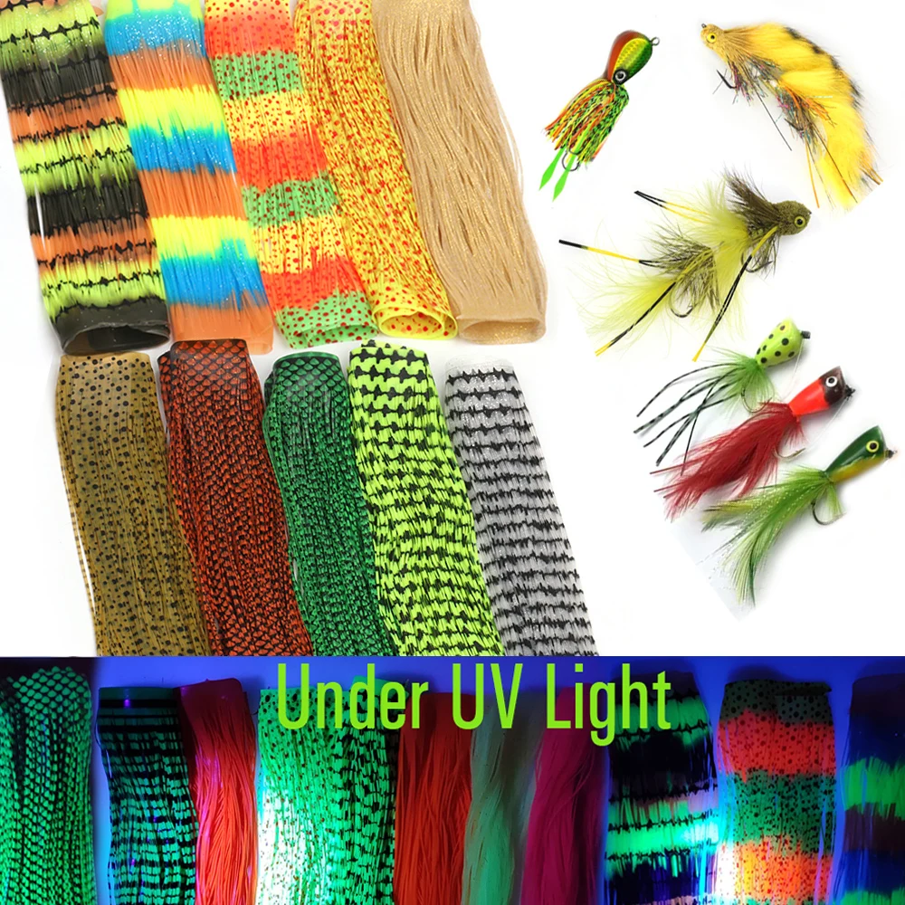 Vtwins patas de silicona UV para mosca mar con falda aleteada - imagen 5
