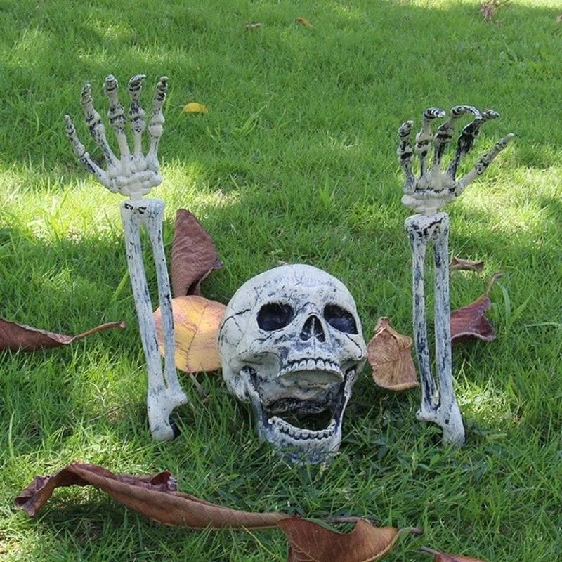 Decoración Halloween Esqueletos y Cráneos - Cementerio Espeluznante