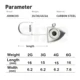 Mini jig head con ojos 3D luminosos para crappie y vinilo - imagen 4