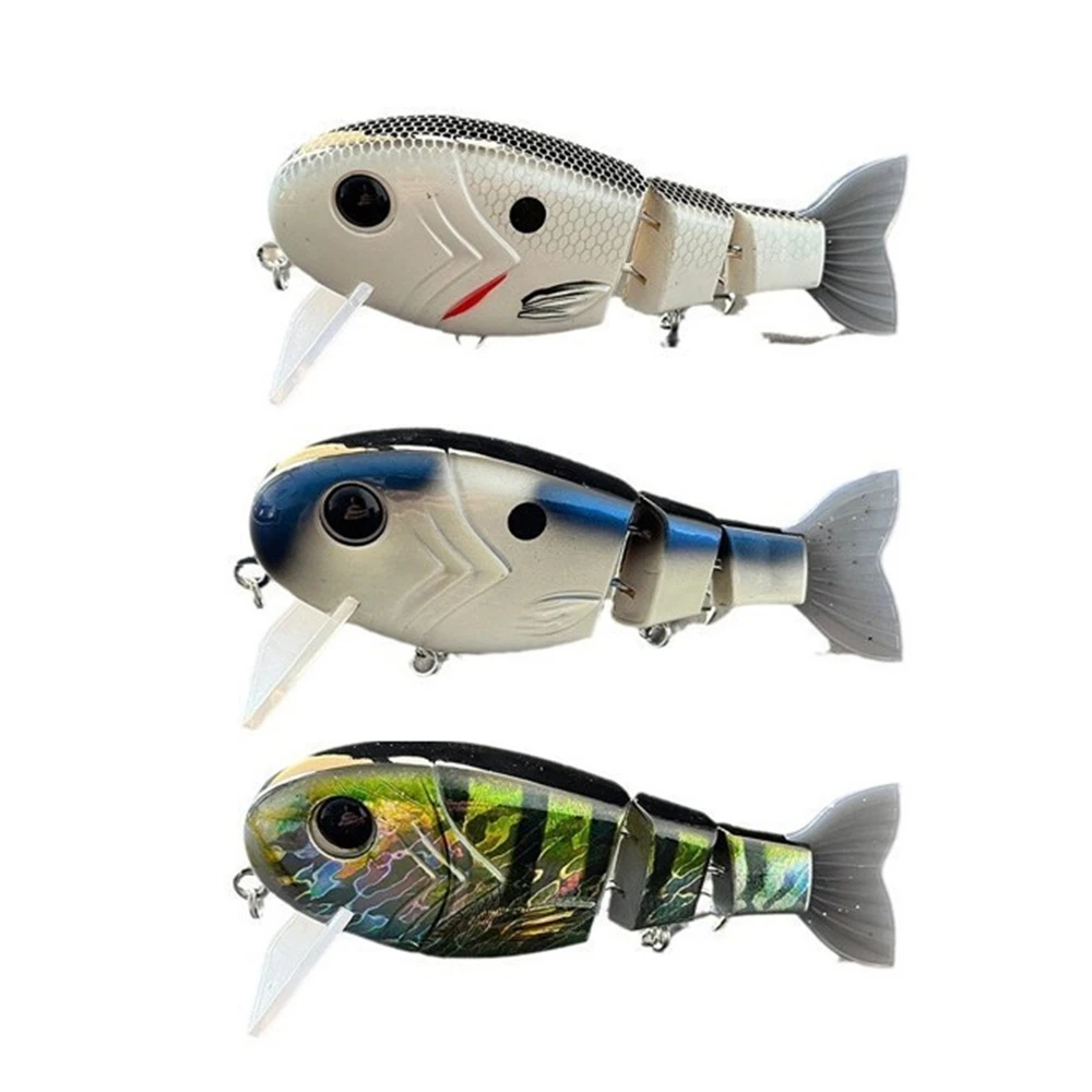 BAYMING Crankbait flotante con ojos 3D y vibración para lubina