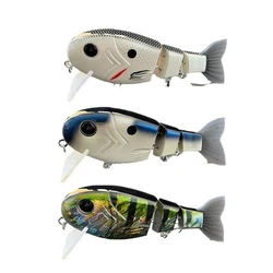 BAYMING Crankbait flotante con ojos 3D y vibración para lubina