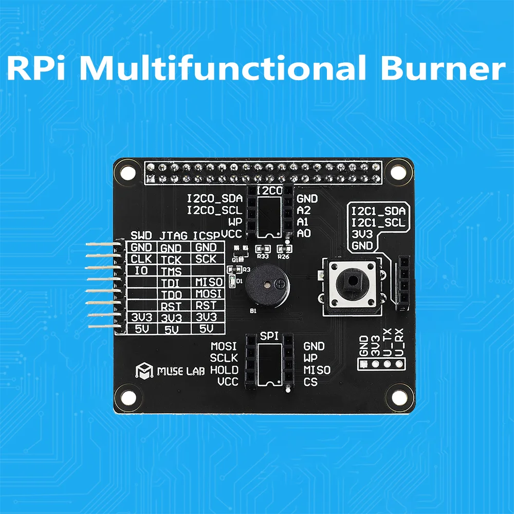 Programador RPi HAT multifuncional Raspberry Pi para I2C, SPI y SWD - imagen 3