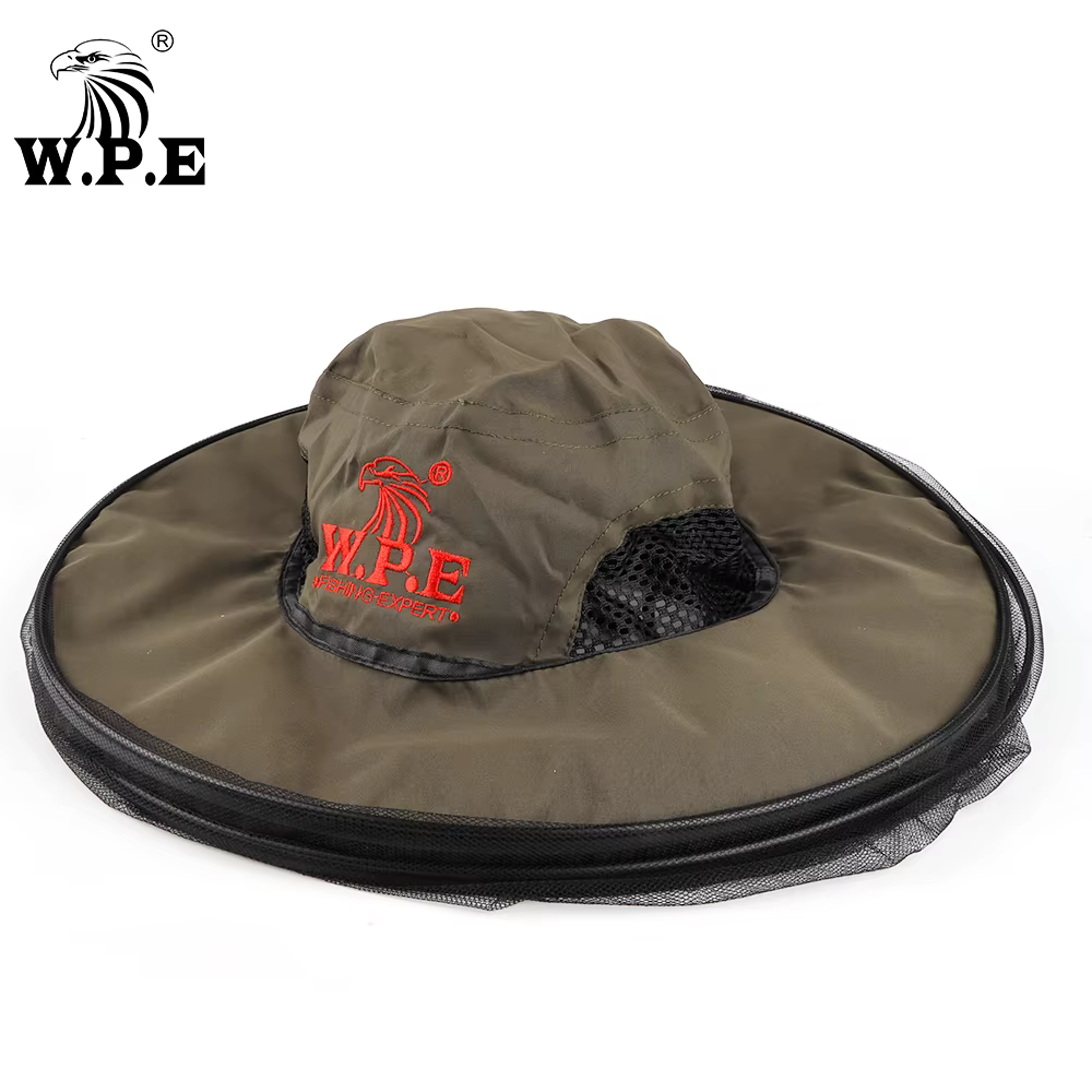 W.P.E Gorra de pesca con mosquitera antiinsectos