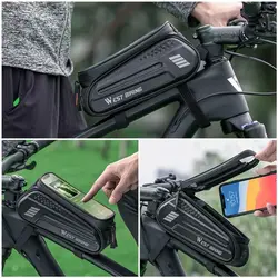 Bolsa impermeable para cuadro bicicleta con pantalla táctil - 7 pulgadas