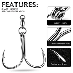 Anzuelos giratorios con doble gancho PROBEROS – Pesca en mar