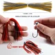 Kit Buzzbaits para pesca con faldas de goma y accesorios giratorios