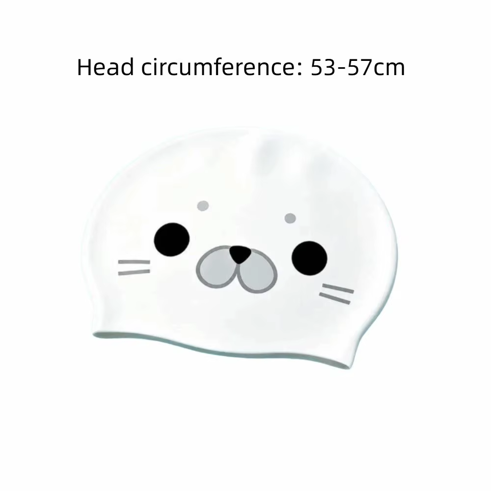 Gorro de Natación de Silicona para Piscina – Capucha Impermeable Estampada - imagen 4